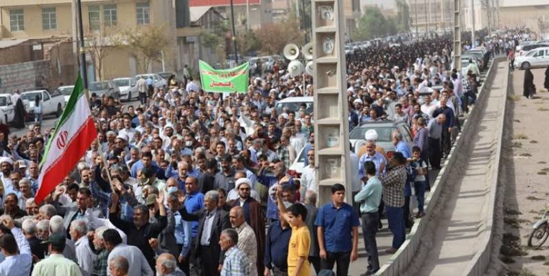 راهپیمایی مردم شهرستان‌های کرمان در دفاع از فلسطین